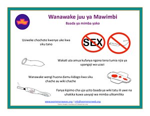 Swahili, low literacy information abortion aftercare