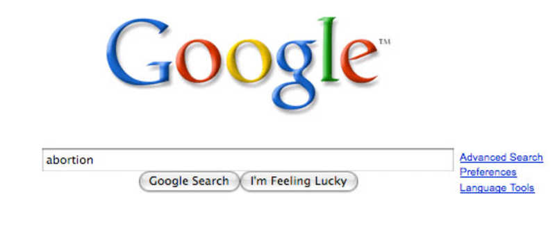 google abortion policy
