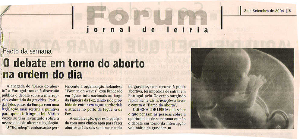O debate em torno do aborto na ordem do dia