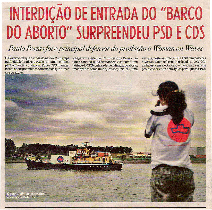 Interdicão de entrada do "Barco do aborto" surppreendeu PSD e CDS