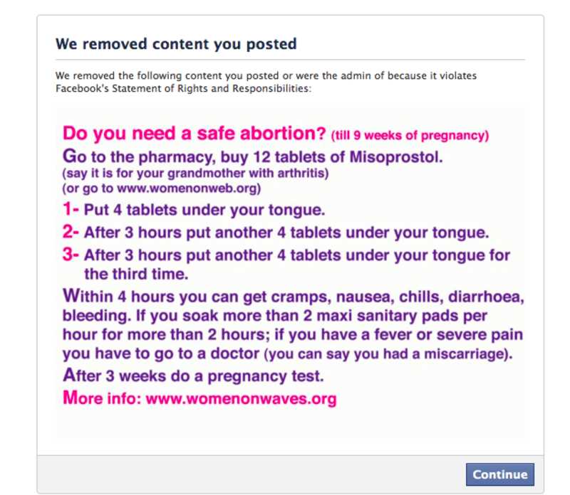 facebook censorship