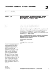Verslag kamercommisie 2009 betreffede wijziging BAZ