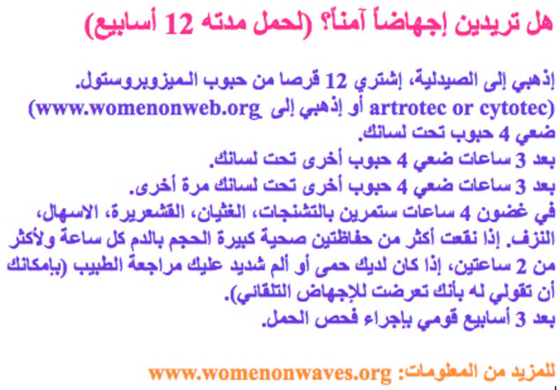 comment prendre misoprostol pour avorter