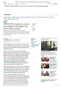 SXSW 2014_ Audience awards go to Before I Disappear and César Chávez biopic _ Film _ theguardian