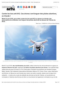 Contre les lois anti-IVG. Ces drones vont larguer des pilules abortives, en Irlande ! « Article « Normandie-actu.pdf