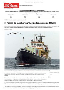 Diario Jornada El _barco de los abortos_ llegó a las costas de México.pdf