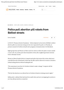 Police pull abortion pill robots from Belfast streets | Reuters.pdf