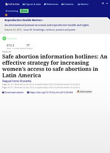 Safe abortion information hotlines: An effective strategy for increasing women’s access to safe abor 2015.pdf