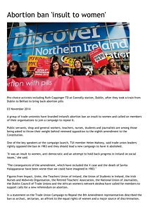 Abortion ban 'insult to women' - BelfastTelegraph.co.pdf