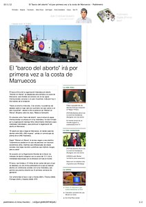 1-10-2012, Publimetro, El _barco del aborto_ irá por primera vez a la costa de Marruecos – Publimetro.pdf
