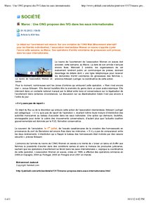 1-10-2012, yabiladi, Maroc / Une ONG propose des IVG dans les eaux internationales