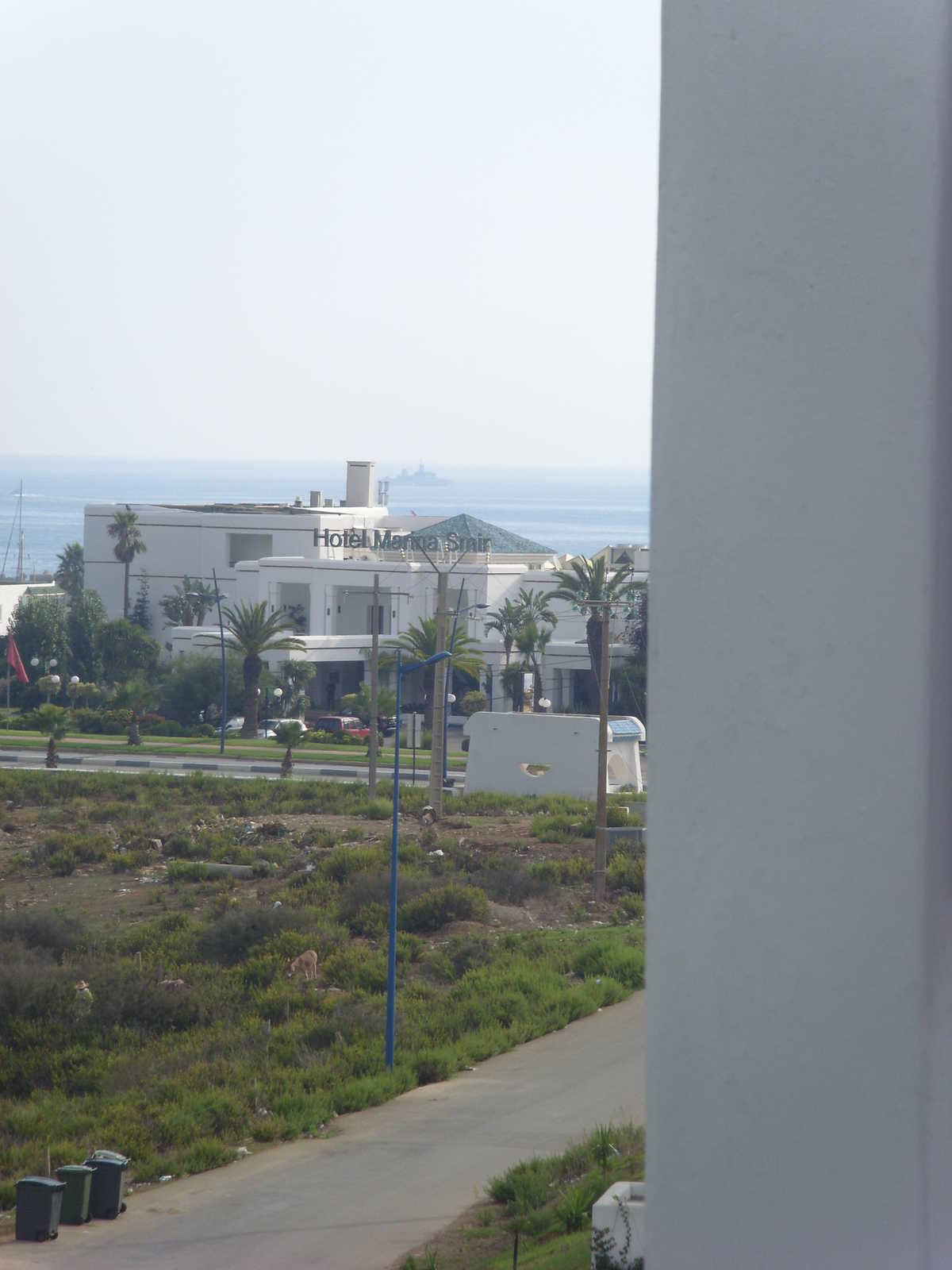 marineship blocking the harbour of Smir (morning 4-10-2012)