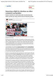 23-10, guardian, Imposing a fight for abortion on other countries can backfire | Sarah Ditum | guardian.co.uk.pdf