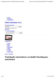 5-10, gazet van antwerpen, Nederlandse abortusboot verschalkt Marokkaanse autoriteiten - Gva.be.pdf