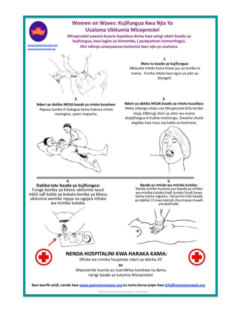 Swahili, low literacy information safe birth with ...