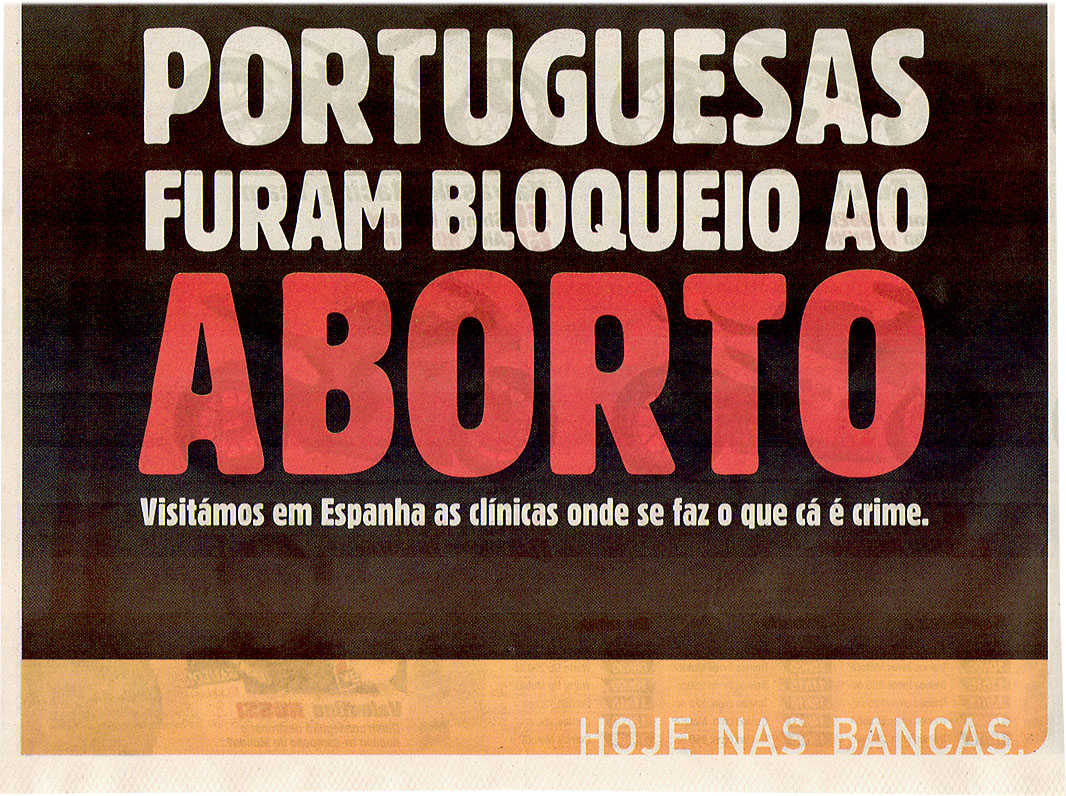 Portuguesas furam bloqueio ao aborto