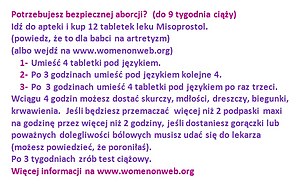 Misoprostol sticker polish