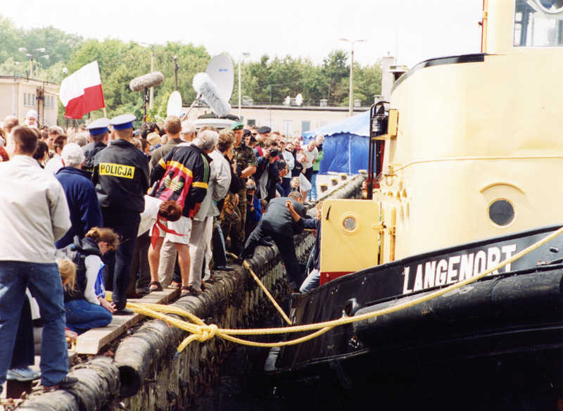 Crowded dock in Wladyslawowo