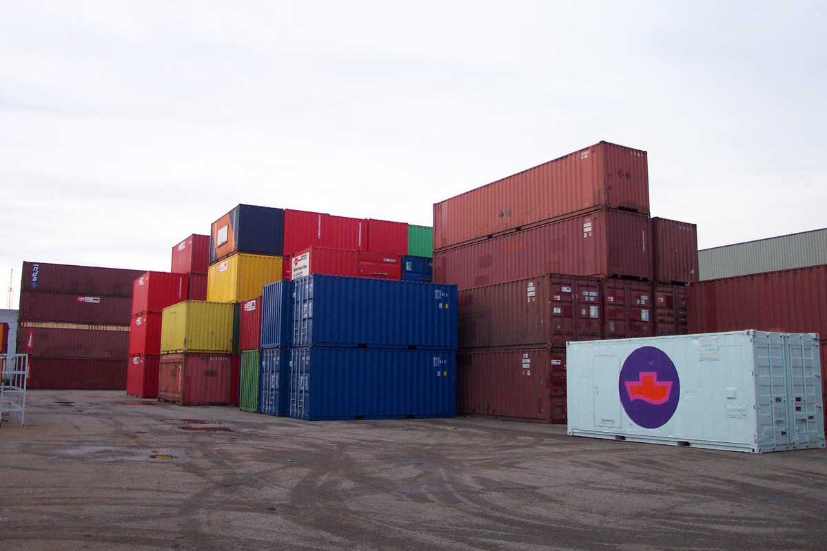container in storage