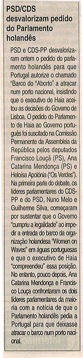 PSD/CDS desvalorizam pedido do Parlamento holandês