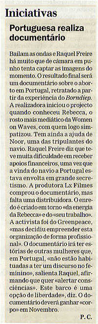 Portuguesa realiza documentário