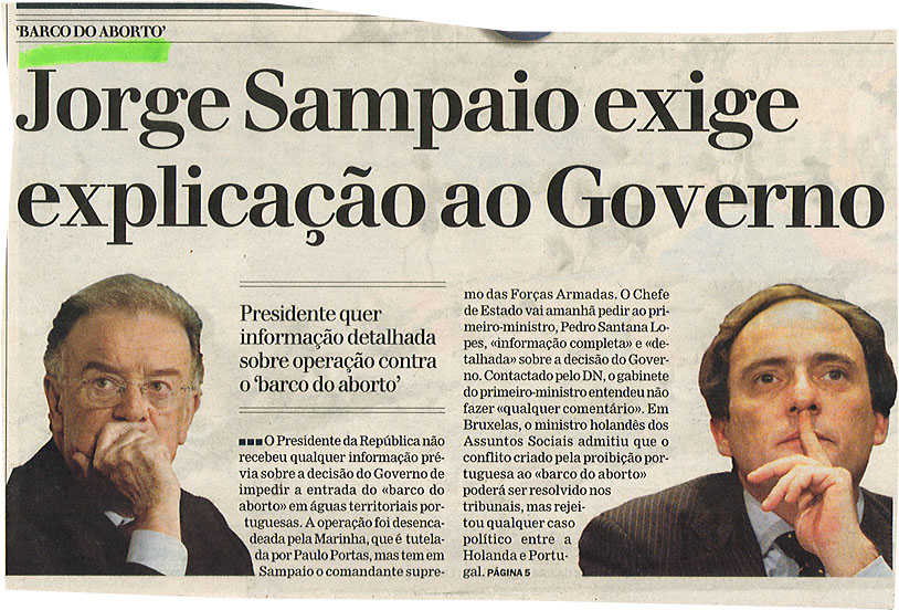 Jorge Sampaio exige explicação ao Governo