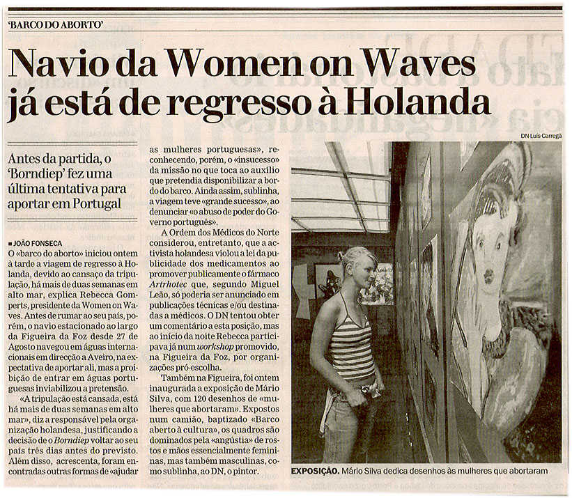 Navio da Women on Waves já está de regresso à Holanda