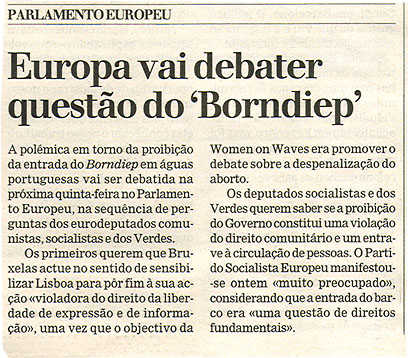 Europa vai debater questão do 