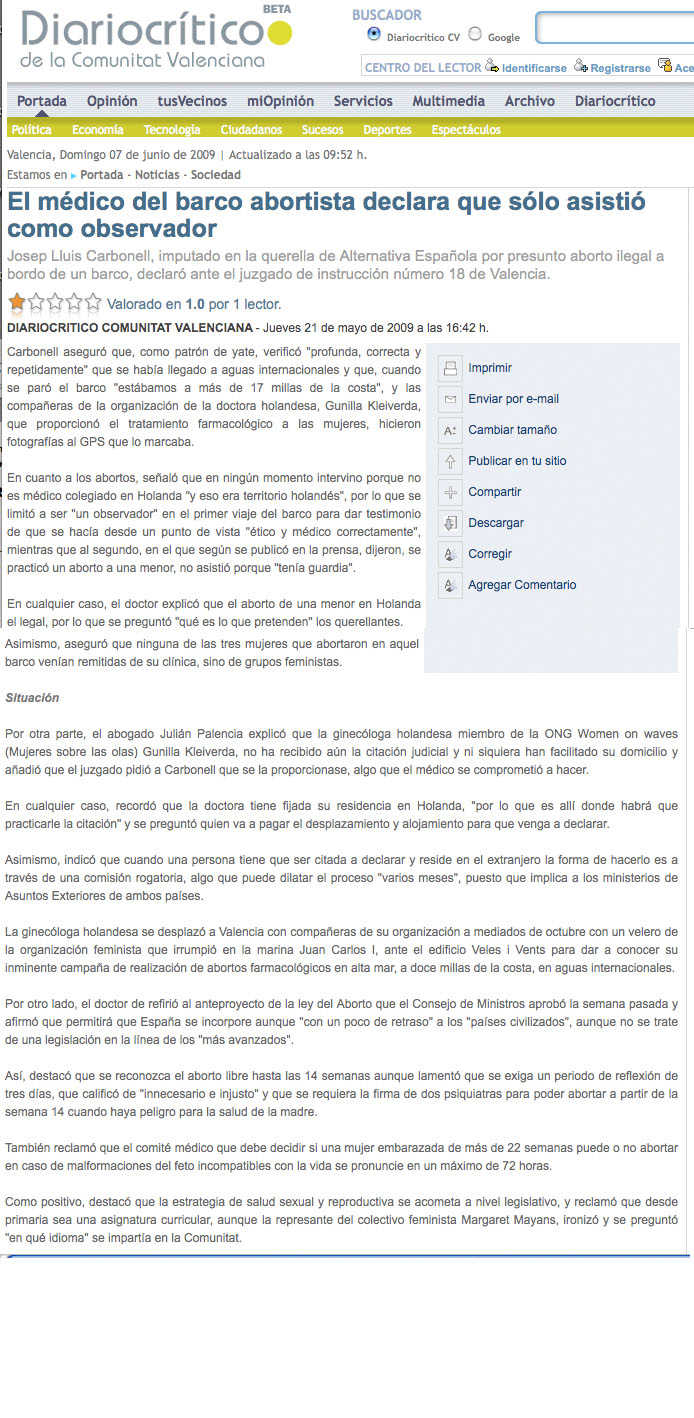 diariocritico about investigation in spain