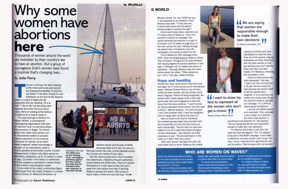 Why some women have abortions here? (glamour)