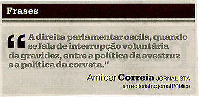 Entro avestruz e corveta