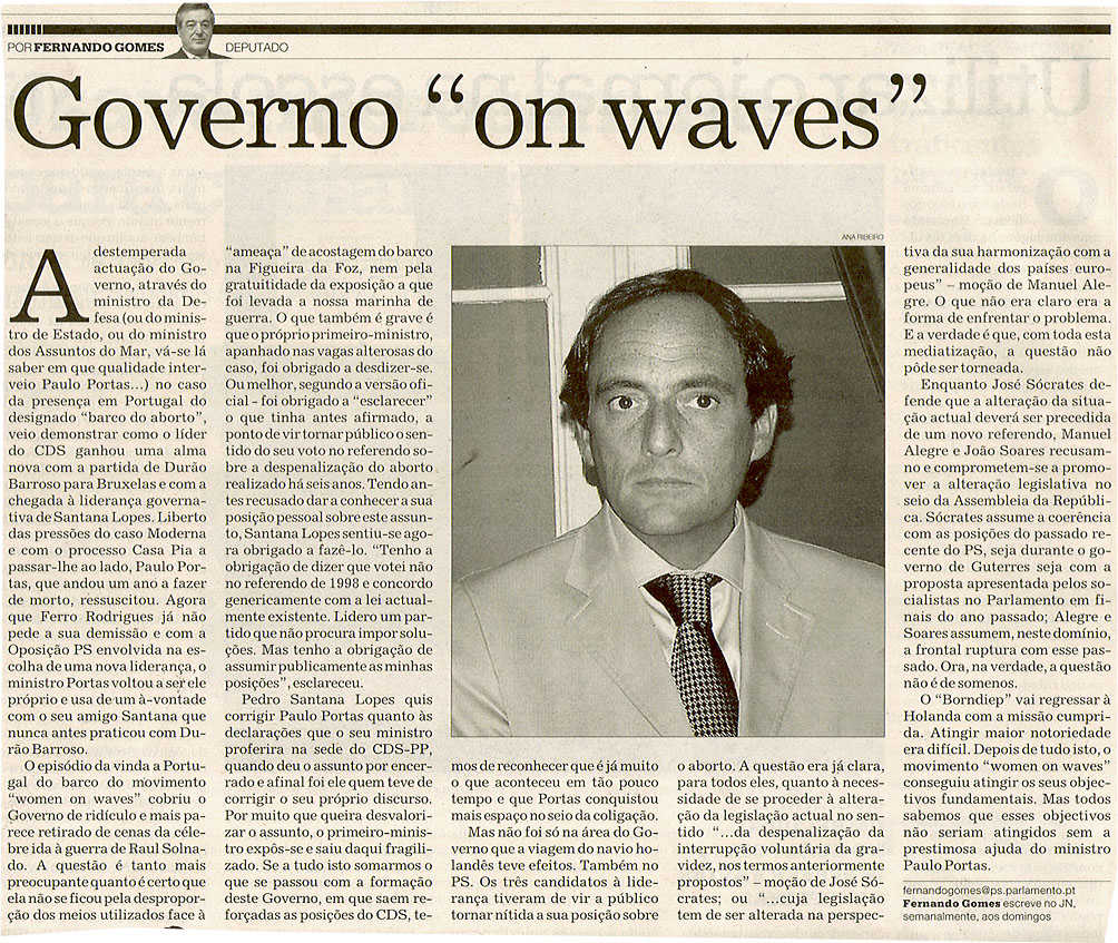 Governo "on waves"