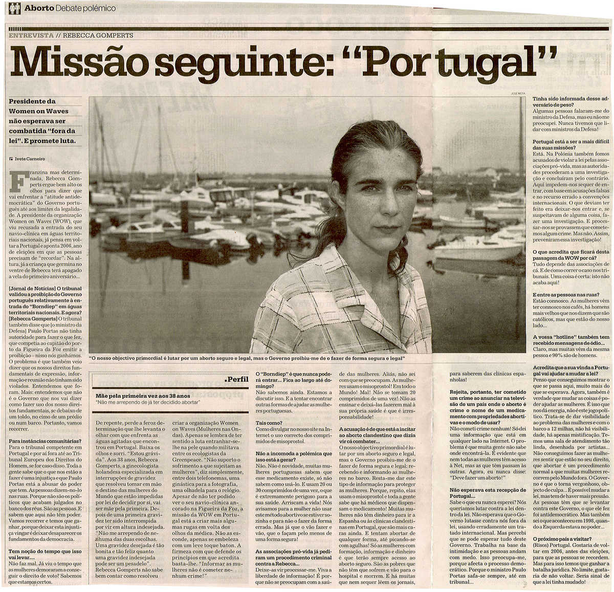 Missão seguinte: "Portugal"