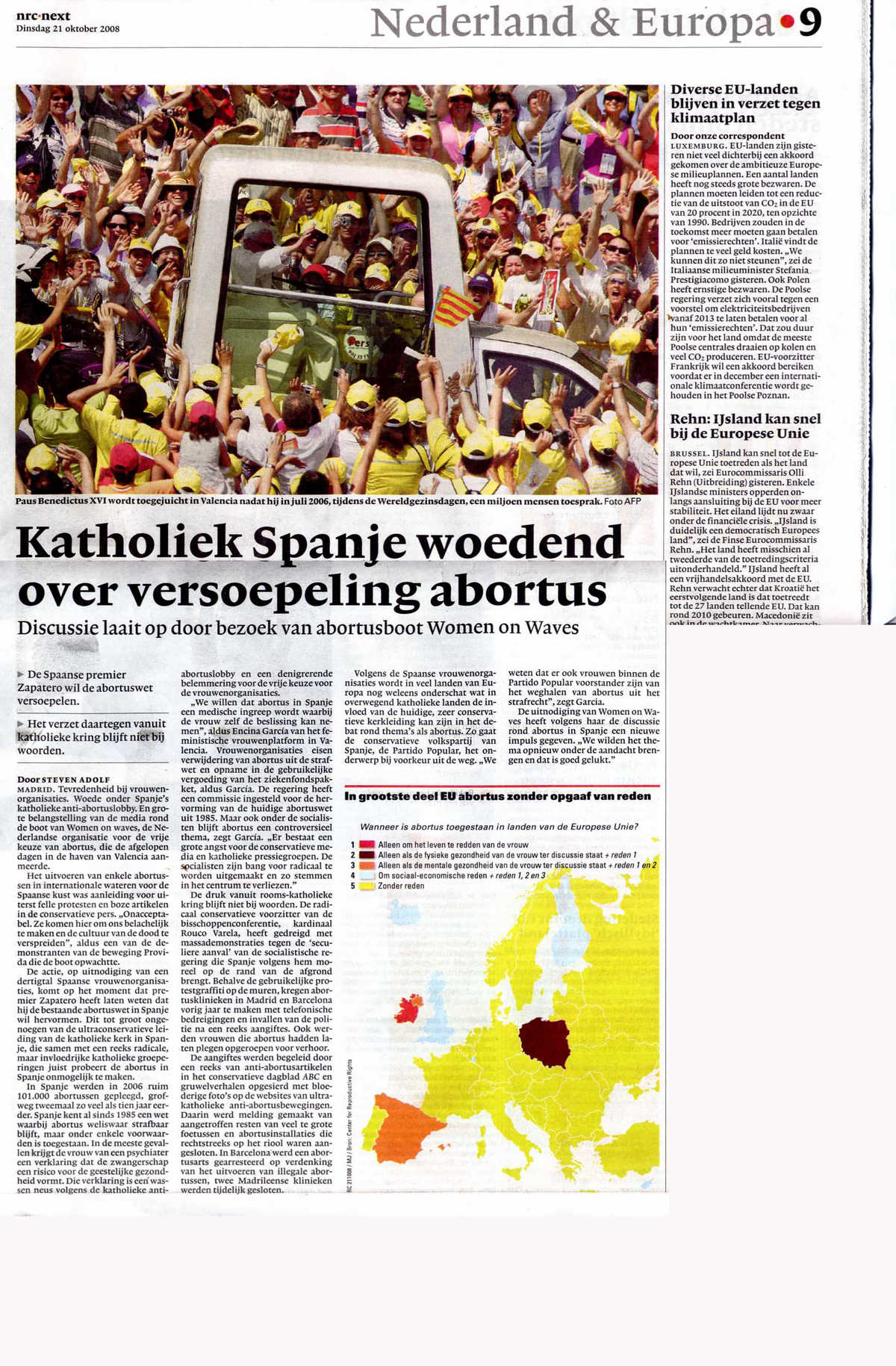 Katholieke Spanje woedend