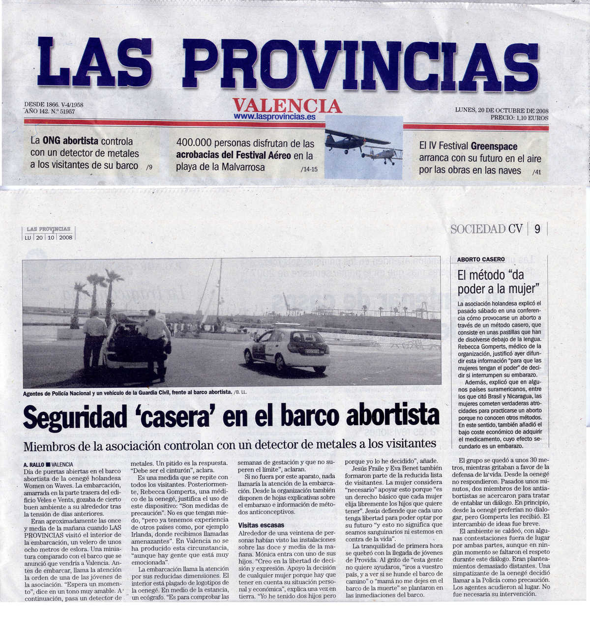 Las Provincias 20-10-08