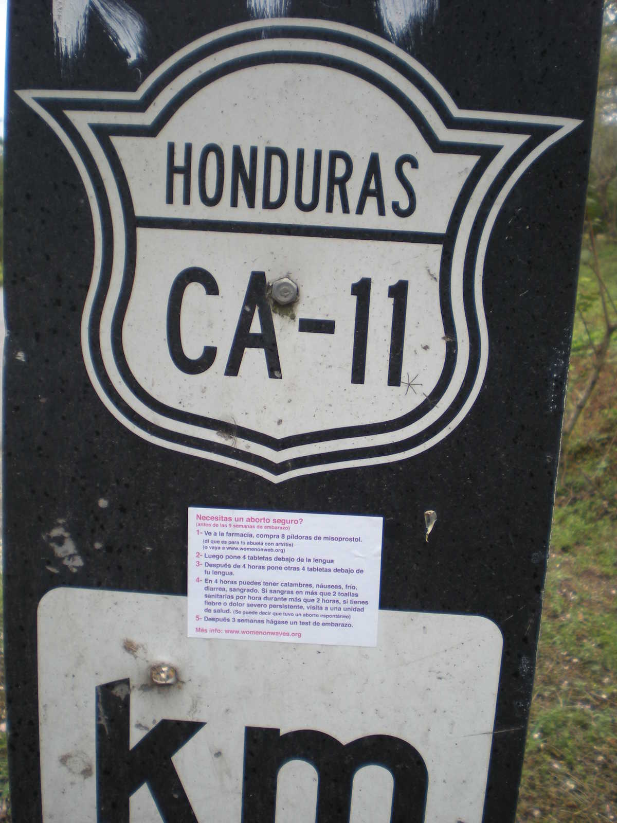 Aborto con pastillas Honduras, sticker 4