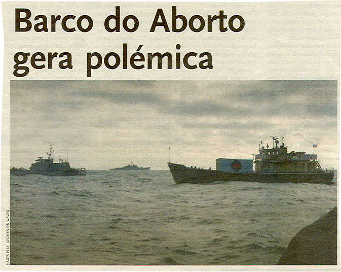 Barco do Aborto gera polémica