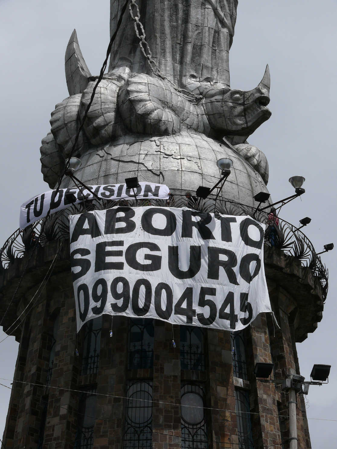 safe abortion, Virgin, Panecillo