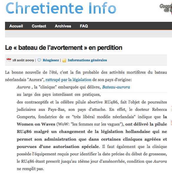chretiente info