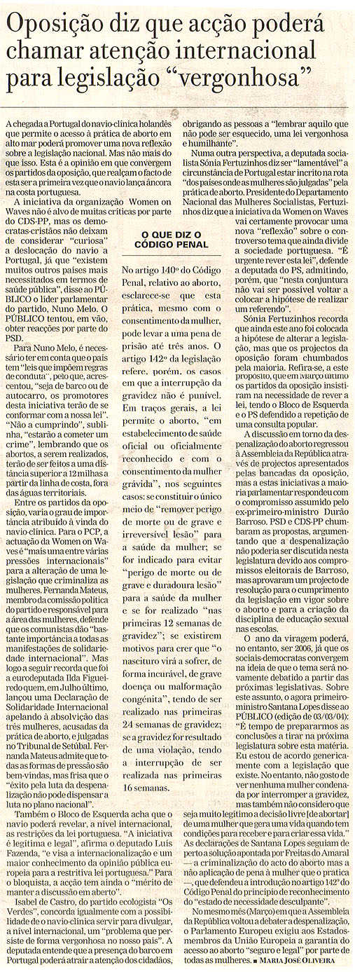 Oposição diz que acção poderá chamar atenção internacional para legislação "vergonhosa"