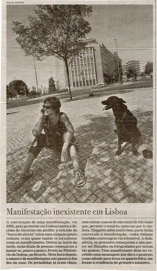 Manifestação inexistente em Lisboa