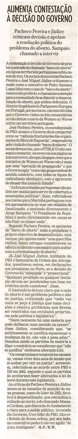 Aumenta contestação à decisão do governo