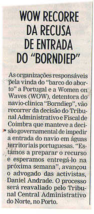 WoW recorre da recusa de entrada do "Borndiep"