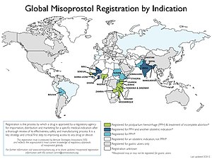 misoprostol registration map