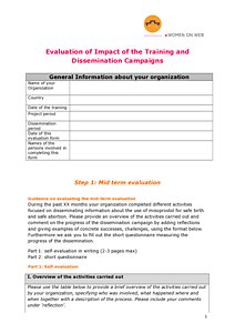 Mid term evaluation form