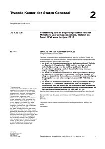 Verslag overleg kamer over besluit WAZ 12-2009