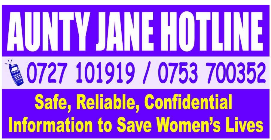 aunty jane hotline