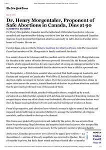 Henry Morgentaler, Abortion Doctor in Canada, Dies at 90 - NYTimes.pdf