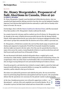 Henry Morgentaler, Abortion Doctor in Canada, Dies at 90 - NYTimes.pdf