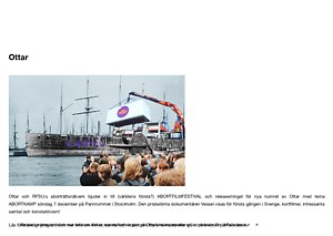 Announcement of screening in Ottar